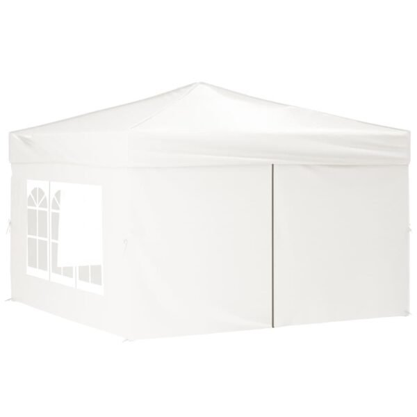 Składany namiot imprezowy ze ściankami, biały, 3x3 m - obrazek 3