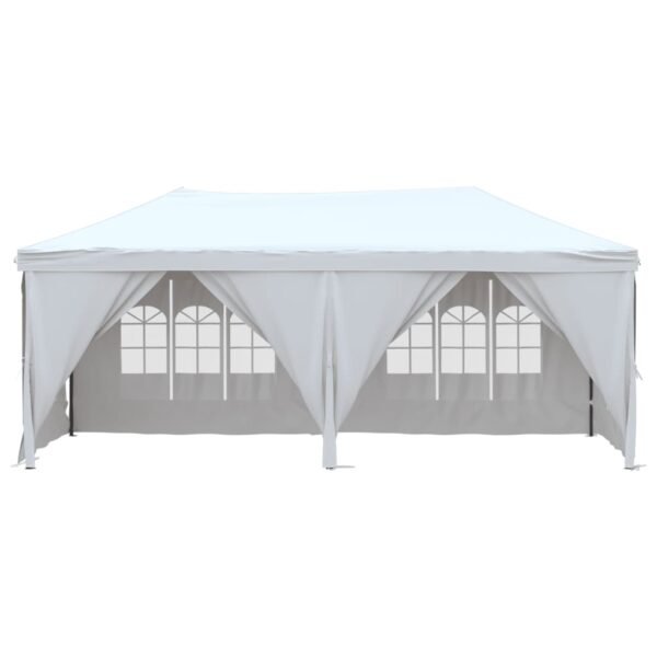 Składany namiot imprezowy ze ściankami, biały, 3x6 m - obrazek 3