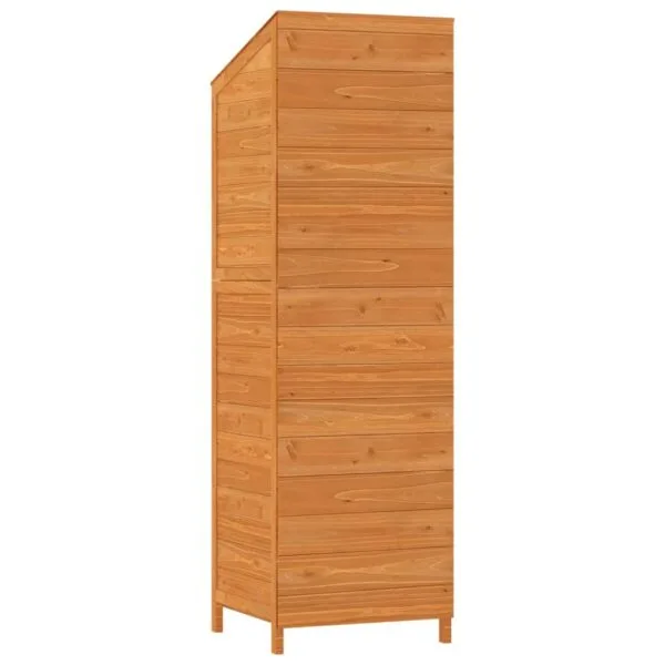 Domek ogrodowy, szopa, brązowa, 55x52x174,5 cm, lite drewno jodłowe - obrazek 6