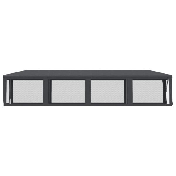 Namiot imprezowy z 10 ścianami z siatki, antracyt, 3x12 m, HDPE - obrazek 4