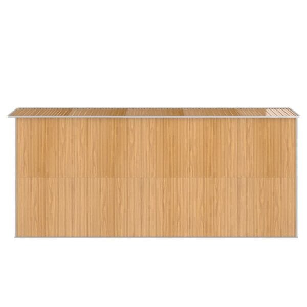 Domek ogrodowy, szopa jasnobrązowa 192x440x223 cm, stal galwanizowana - obrazek 5