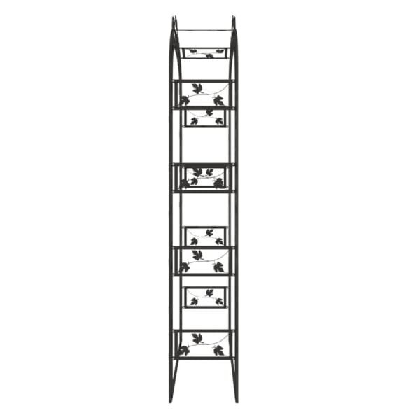 Pergola ogrodowa, czarna, 116x45x240 cm, stalowy - obrazek 4