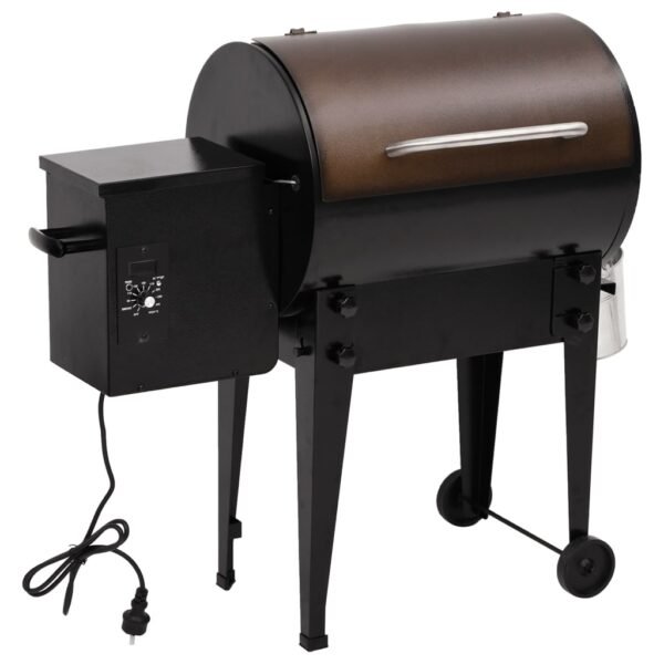 Grill na pellet, czarny, 94 cm, żelazo - obrazek 2