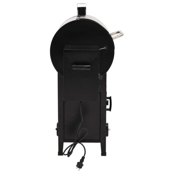 Grill na pellet z kominem, czarny, 104 cm, żelazo - obrazek 6