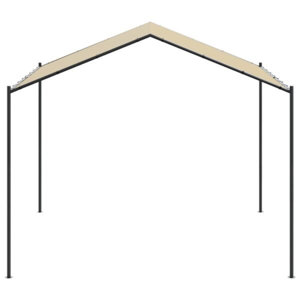 Baldachim ogrodowy, beżowy, 3x3 m, stal i tkanina - obrazek 4