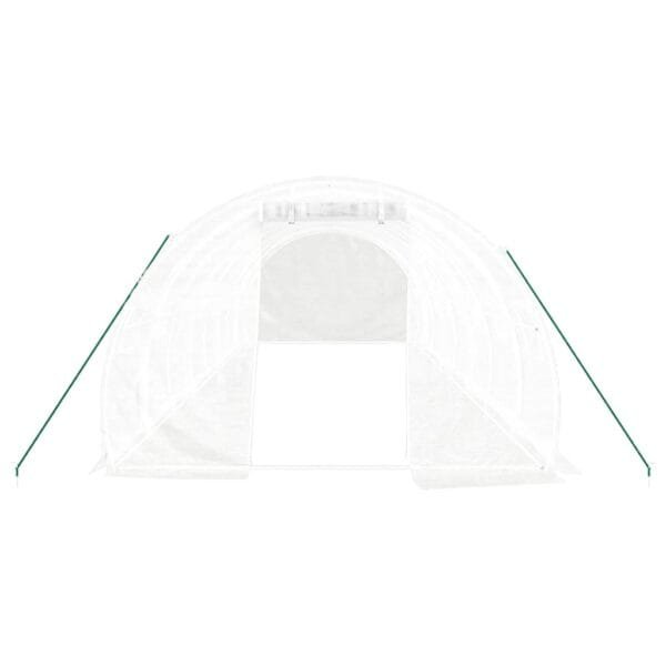 Tunel ogrodowy profesjonalny do upraw, biały, 24 m², 8x3x2 m - obrazek 4