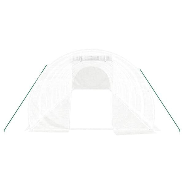 Tunel ogrodowy profesjonalny do upraw, biały, 36 m², 12x3x2 m - obrazek 4