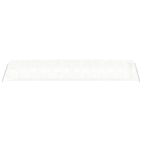 Tunel ogrodowy profesjonalny do upraw, biały, 36 m², 12x3x2 m - obrazek 5