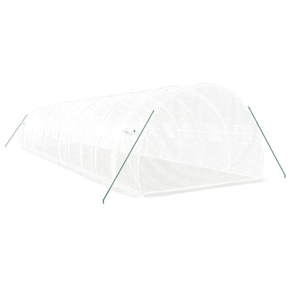 Tunel ogrodowy profesjonalny do upraw, biały, 36 m², 12x3x2 m - obrazek 6