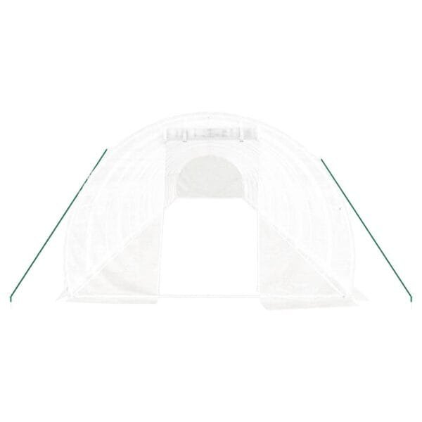 Tunel ogrodowy profesjonalny do upraw, biały, 48 m², 16x3x2 m - obrazek 4
