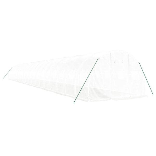 Tunel ogrodowy profesjonalny do upraw, biały, 60 m², 20x3x2 m - obrazek 3