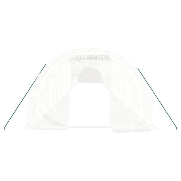 Tunel ogrodowy profesjonalny do upraw, biały, 60 m², 20x3x2 m - obrazek 4