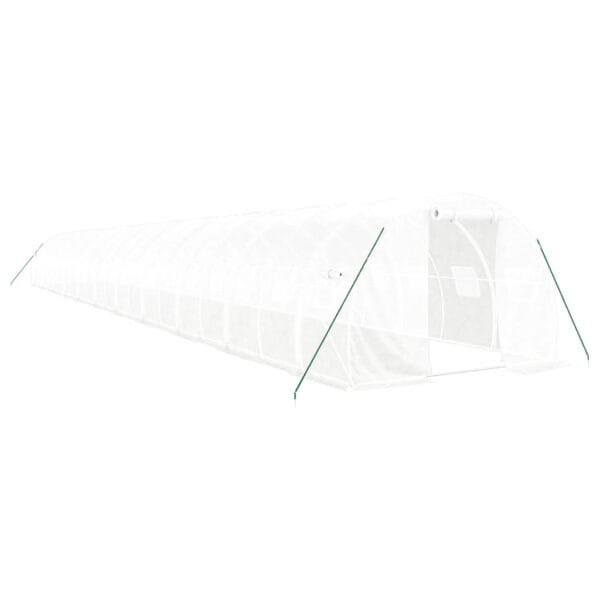 Tunel ogrodowy profesjonalny do upraw, biały, 66 m², 22x3x2 m - obrazek 2