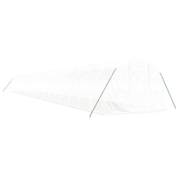Tunel ogrodowy profesjonalny do upraw, biały, 66 m², 22x3x2 m - obrazek 3