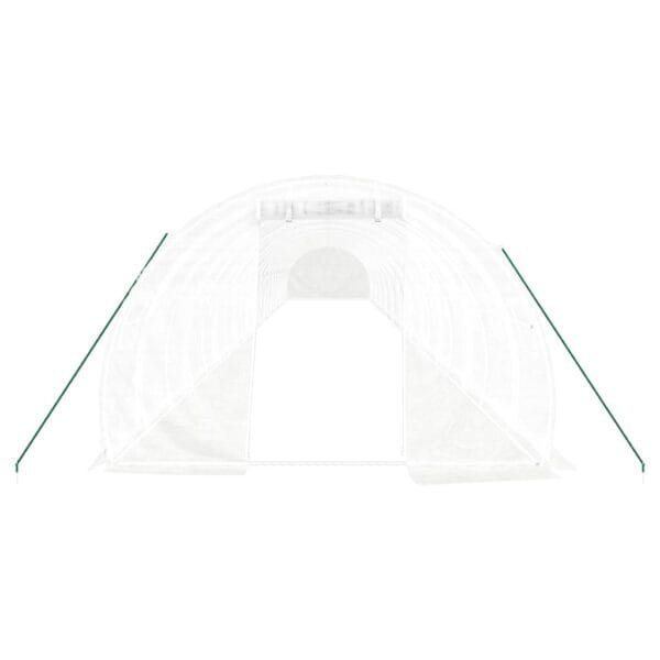 Tunel ogrodowy profesjonalny do upraw, biały, 66 m², 22x3x2 m - obrazek 4