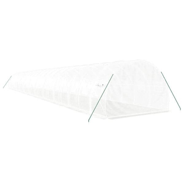 Tunel ogrodowy profesjonalny do upraw, biały, 66 m², 22x3x2 m - obrazek 6
