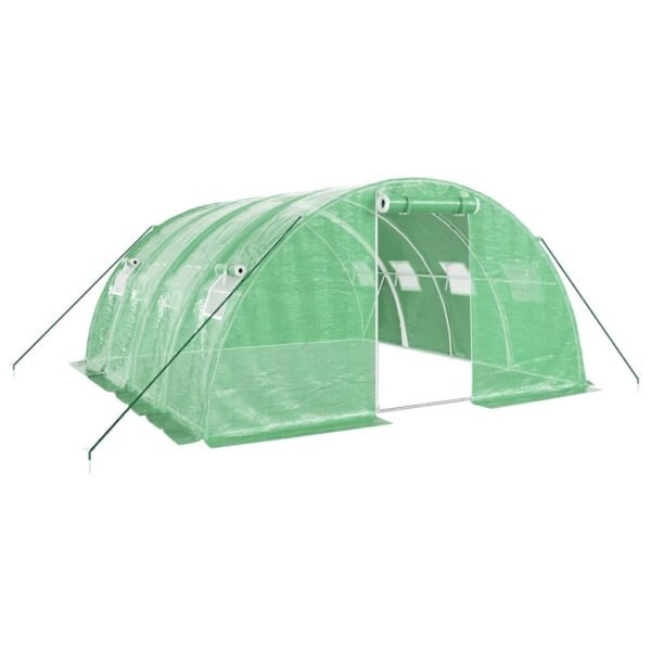 Tunel ogrodowy profesjonalny do upraw, zielony, 16 m², 4x4x2 m - obrazek 2