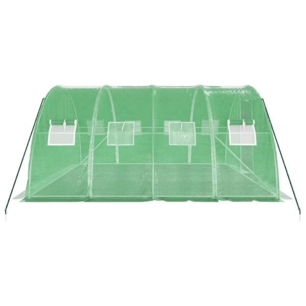 Tunel ogrodowy profesjonalny do upraw, zielony, 16 m², 4x4x2 m - obrazek 5