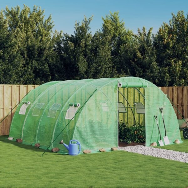 Tunel ogrodowy profesjonalny do upraw, zielony, 16 m², 4x4x2 m