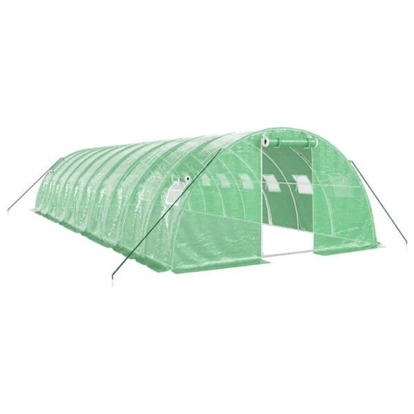 Tunel ogrodowy profesjonalny do upraw, zielony, 40 m², 10x4x2 m - obrazek 2