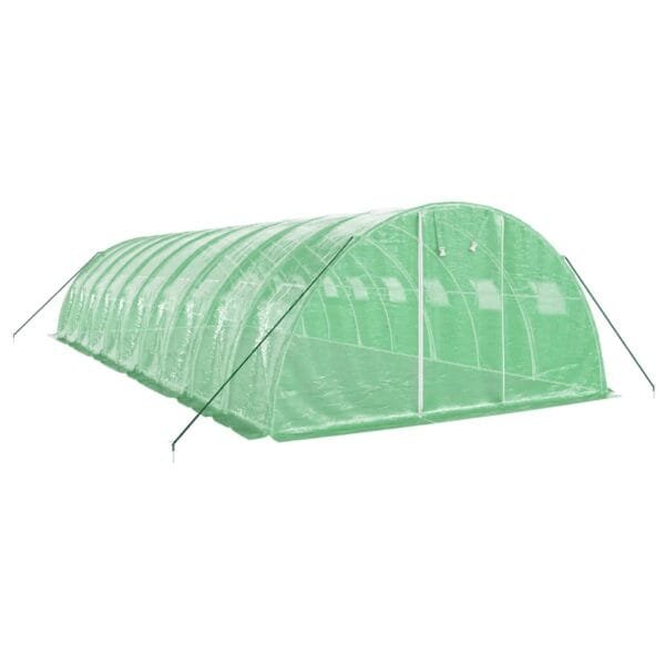 Tunel ogrodowy profesjonalny do upraw, zielony, 40 m², 10x4x2 m - obrazek 3