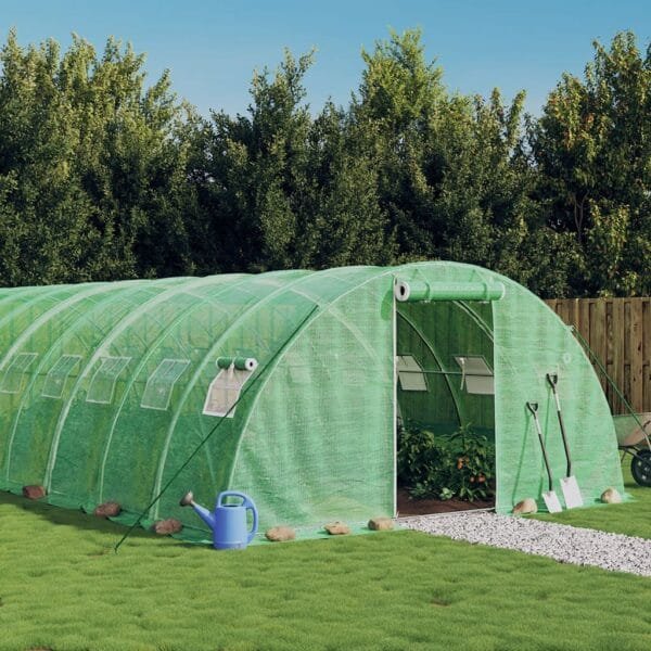 Tunel ogrodowy profesjonalny do upraw, zielony, 40 m², 10x4x2 m