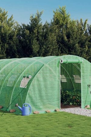 Tunel ogrodowy profesjonalny do upraw, zielony, 48 m², 12x4x2 m