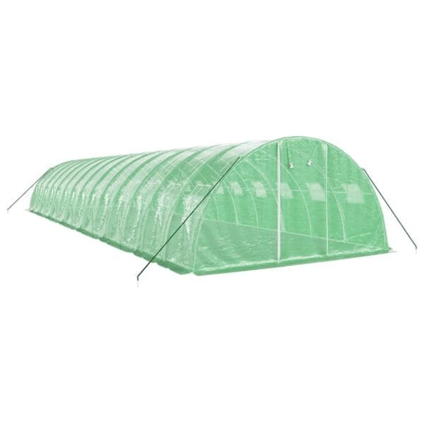 Tunel ogrodowy profesjonalny do upraw, zielony, 56 m², 14x4x2 m - obrazek 3