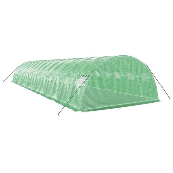 Tunel ogrodowy profesjonalny do upraw, zielony, 56 m², 14x4x2 m - obrazek 6