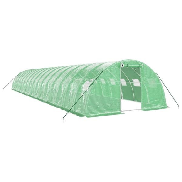 Tunel ogrodowy profesjonalny do upraw, zielony, 64 m², 16x4x2 m - obrazek 2