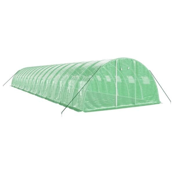 Tunel ogrodowy profesjonalny do upraw, zielony, 64 m², 16x4x2 m - obrazek 3