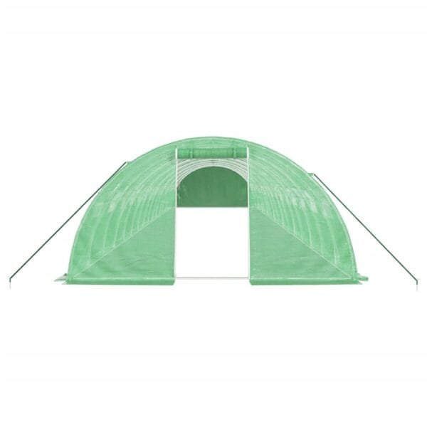 Tunel ogrodowy profesjonalny do upraw, zielony, 64 m², 16x4x2 m - obrazek 4