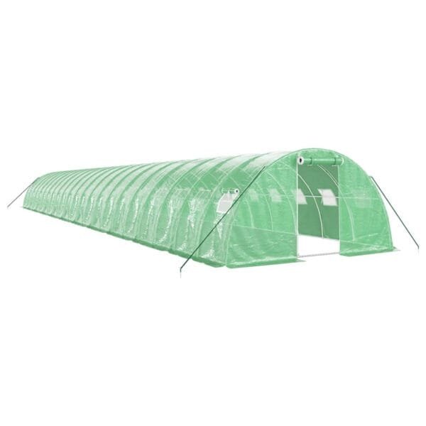 Tunel ogrodowy profesjonalny do upraw, zielony, 88 m², 22x4x2 m - obrazek 2