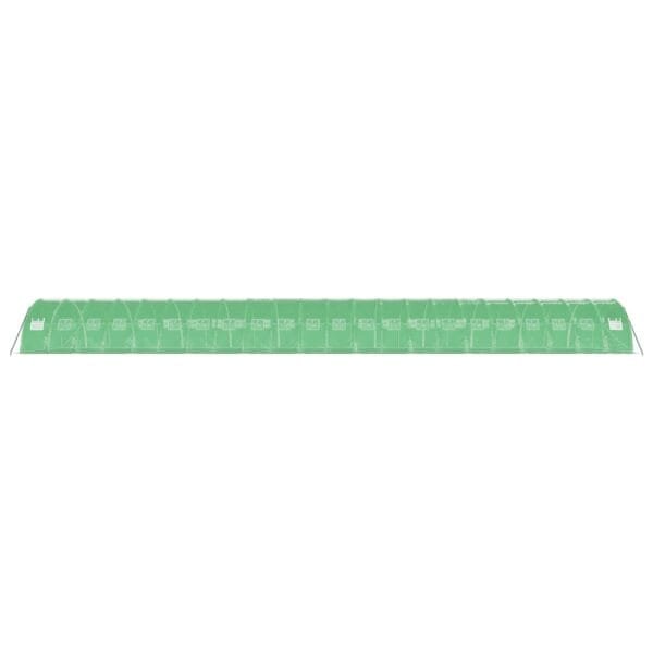 Tunel ogrodowy profesjonalny do upraw, zielony, 88 m², 22x4x2 m - obrazek 5