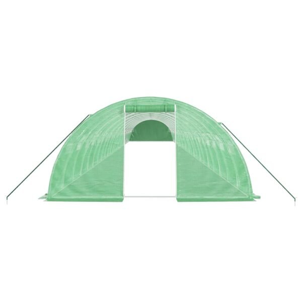Tunel ogrodowy profesjonalny do upraw, zielony, 96 m², 24x4x2 m - obrazek 4