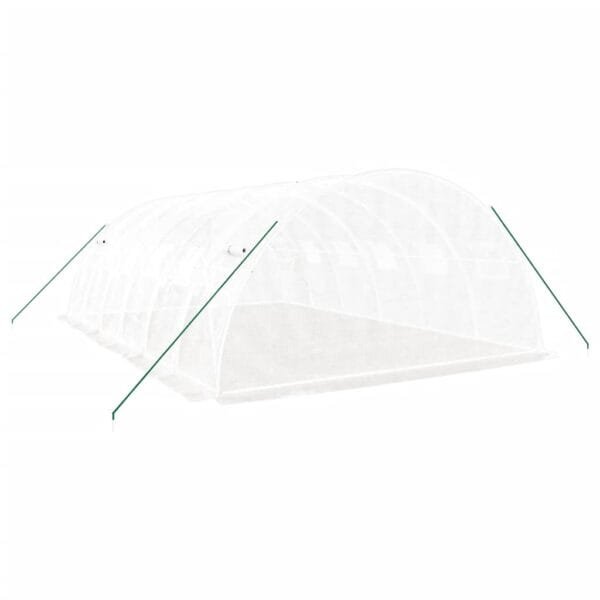 Tunel ogrodowy profesjonalny do upraw, biały, 24 m², 6x4x2 m - obrazek 6