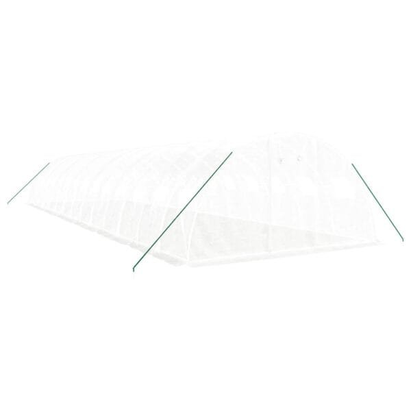 Tunel ogrodowy profesjonalny do upraw, biały, 56 m², 14x4x2 m - obrazek 3