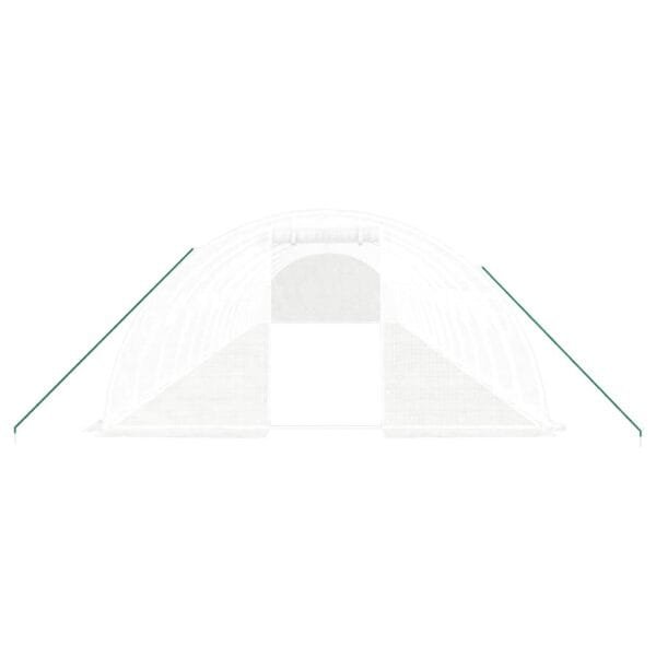 Tunel ogrodowy profesjonalny do upraw, biały, 56 m², 14x4x2 m - obrazek 4