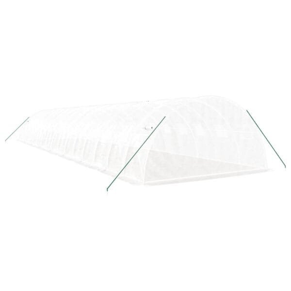 Tunel ogrodowy profesjonalny do upraw, biały, 64 m², 16x4x2 m - obrazek 6
