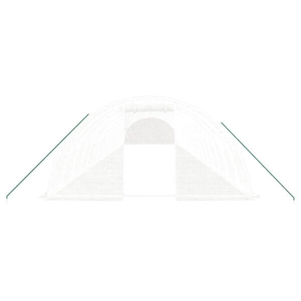Tunel ogrodowy profesjonalny do upraw, biały, 72 m², 18x4x2 m - obrazek 4