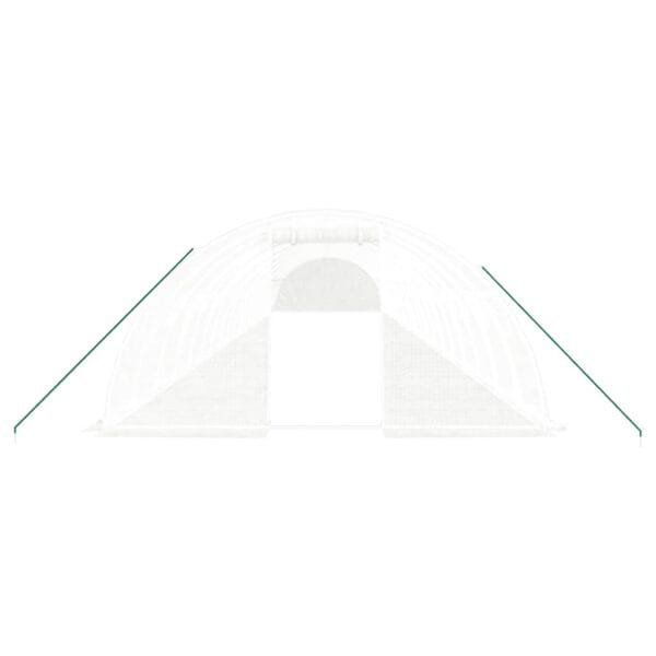Tunel ogrodowy profesjonalny do upraw, biały, 80 m², 20x4x2 m - obrazek 4