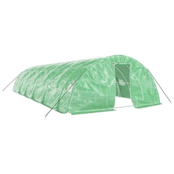 Tunel ogrodowy profesjonalny do upraw, zielony, 60 m², 12x5x2,3 m - obrazek 2