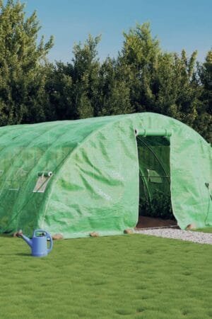 Tunel ogrodowy profesjonalny do upraw, zielony, 60 m², 12x5x2,3 m