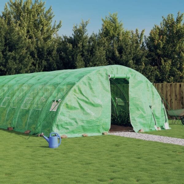 Tunel ogrodowy profesjonalny do upraw, zielony, 60 m², 12x5x2,3 m