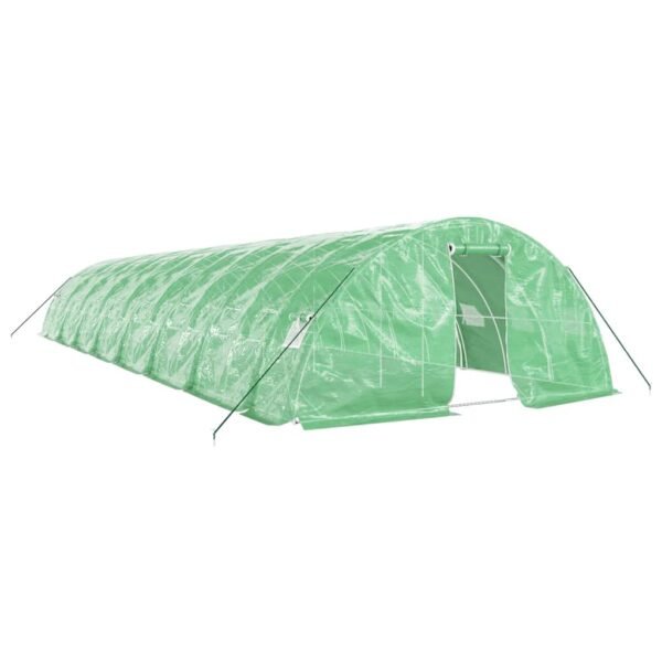 Tunel ogrodowy profesjonalny do upraw, zielony, 80 m², 16x5x2,3 m - obrazek 2