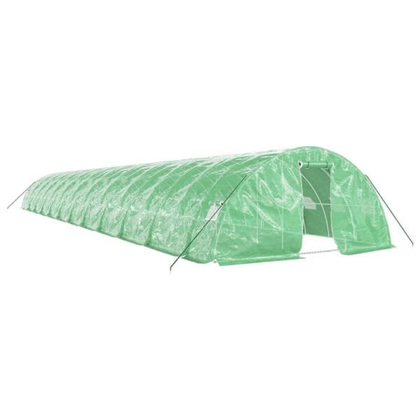 Tunel ogrodowy profesjonalny do upraw, zielony, 120 m², 24x5x2,3 m - obrazek 2