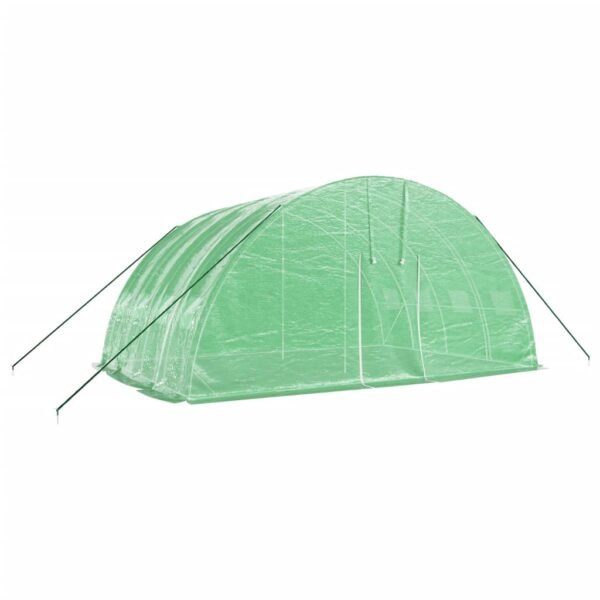 Tunel ogrodowy profesjonalny do upraw, zielony, 24 m², 6x4x2,85 m - obrazek 3