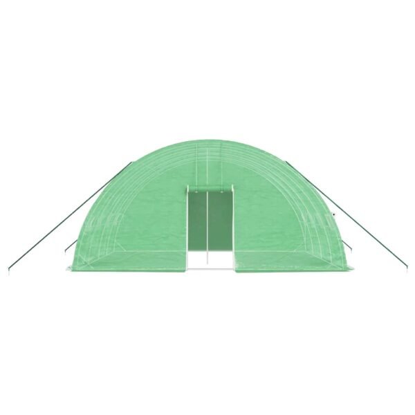 Tunel ogrodowy profesjonalny do upraw, zielony, 24 m², 6x4x2,85 m - obrazek 4