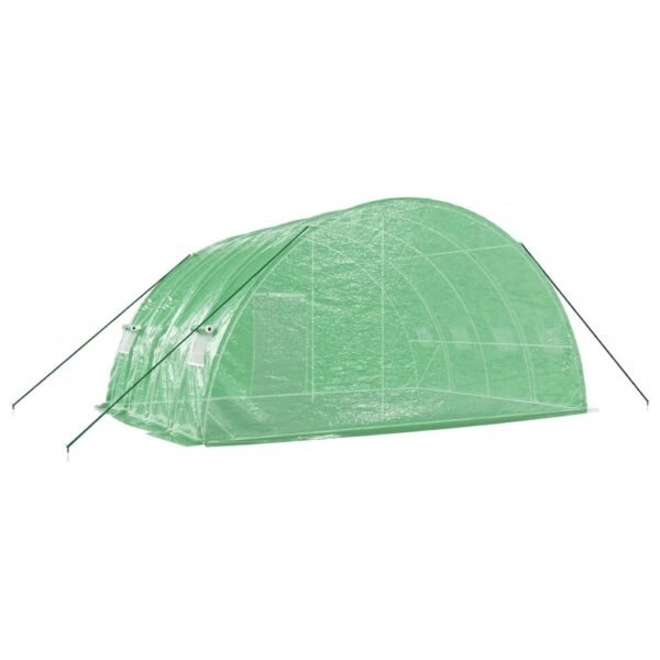 Tunel ogrodowy profesjonalny do upraw, zielony, 24 m², 6x4x2,85 m - obrazek 6