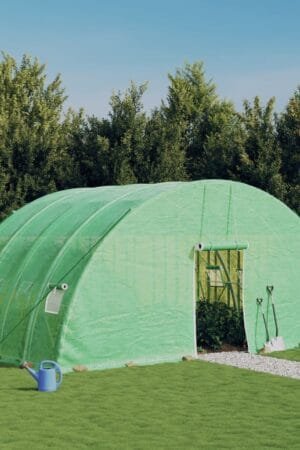 Tunel ogrodowy profesjonalny do upraw, zielony, 24 m², 6x4x2,85 m